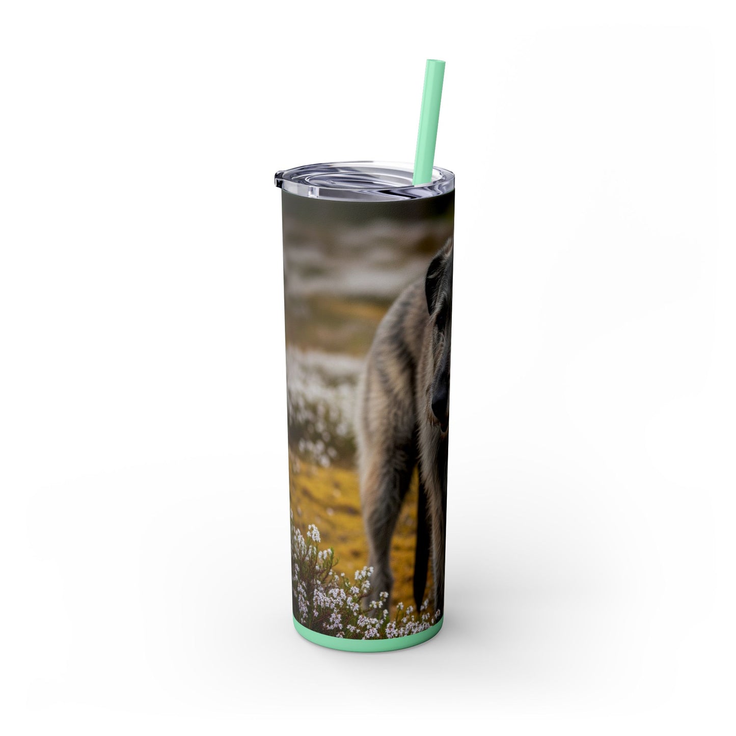 Irish Wolfhound Tumbler with Straw, 20oz