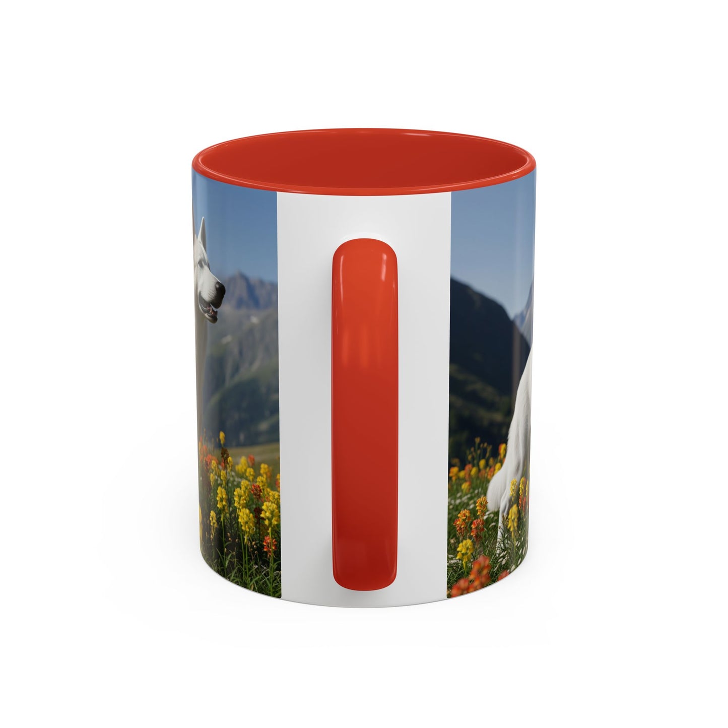 White Swiss Shepherd Dog Accent Coffee Mug - Perfect Gift for Dog Lovers