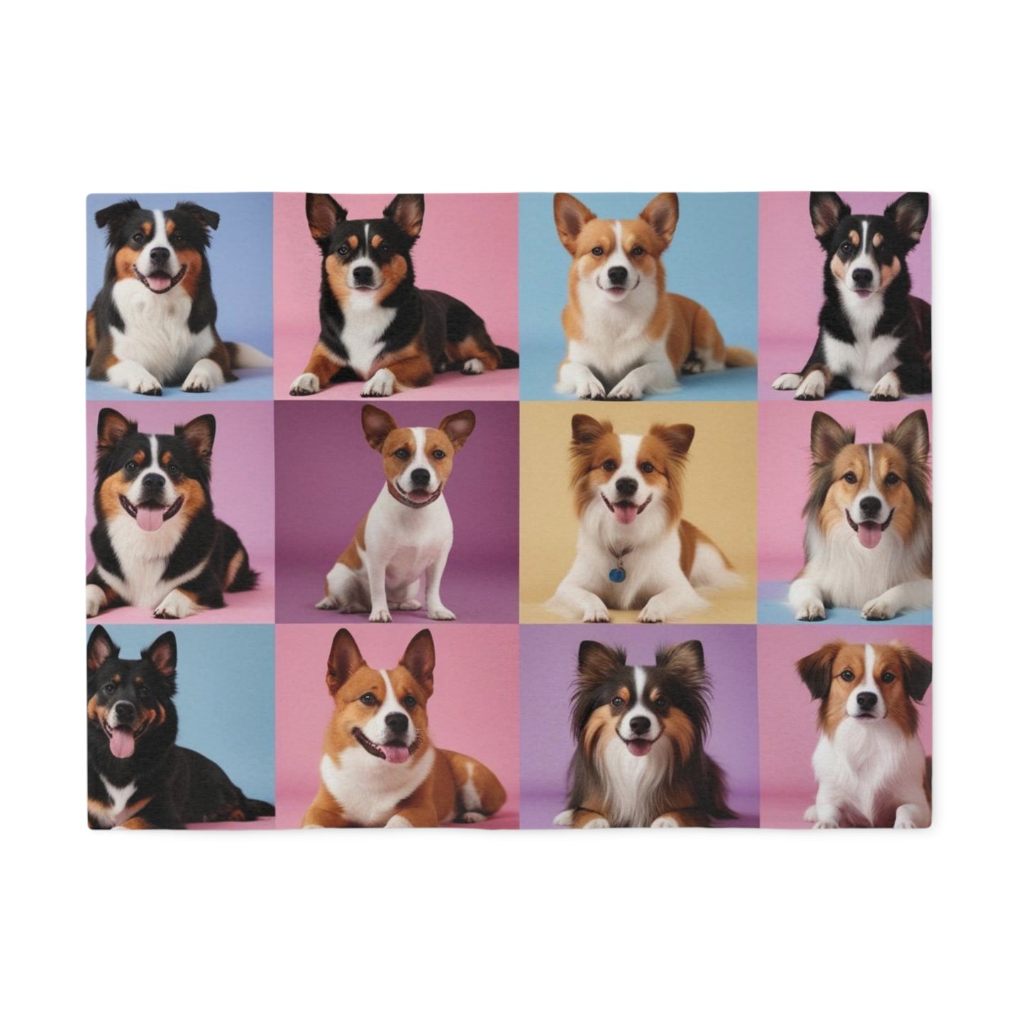 Pastel Dogs Sweatshirt Blanket