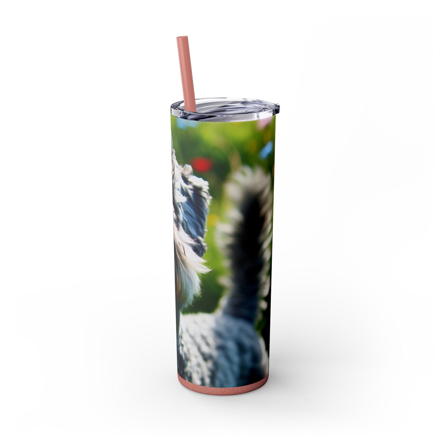Kerry Blue Terrier Tumbler with Straw, 20oz