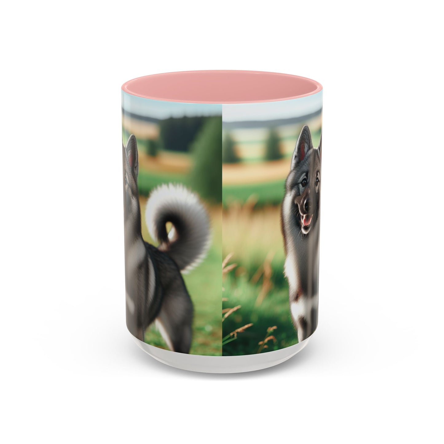 Norwegian Elkhound Accent Coffee Mug - Perfect Gift for Dog Lovers