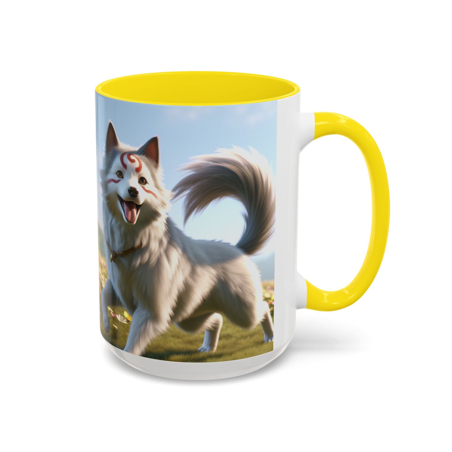Cadabomb Okami Accent Coffee Mug - Perfect Gift for Dog Lovers