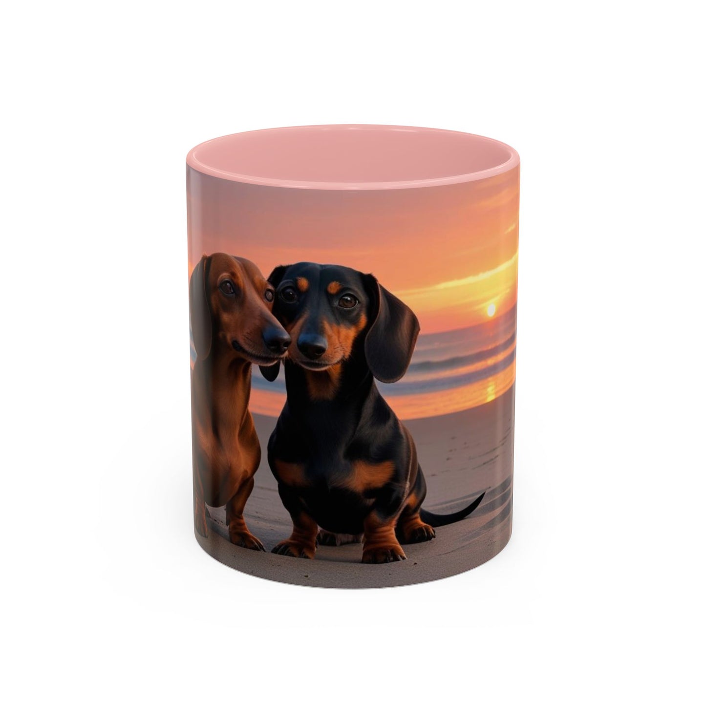 Dachshund Love Accent Coffee Mug - Perfect Gift for Dog Lovers