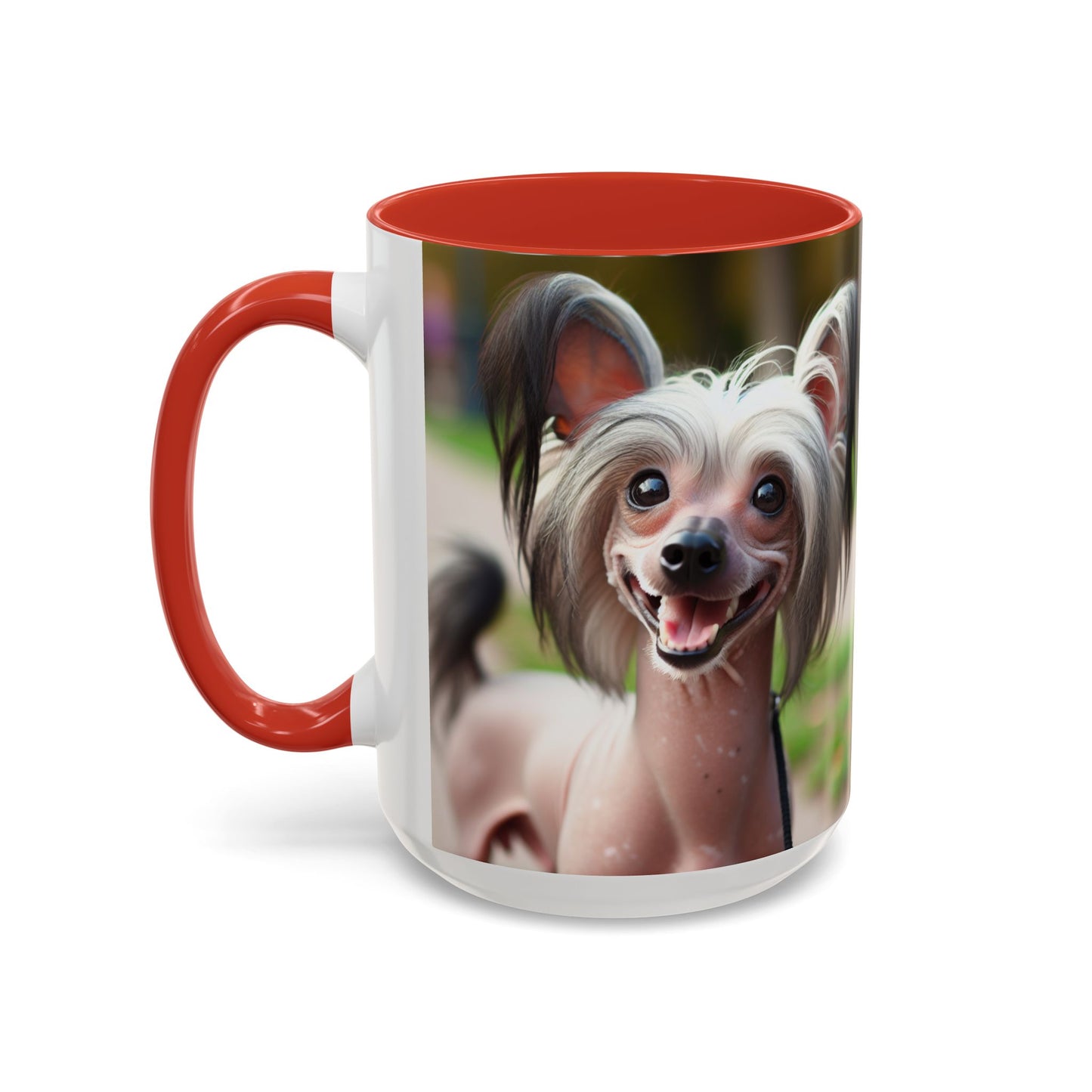 Chinese Crested Dog Accent Coffee Mug - Perfect Gift for Dog Lovers