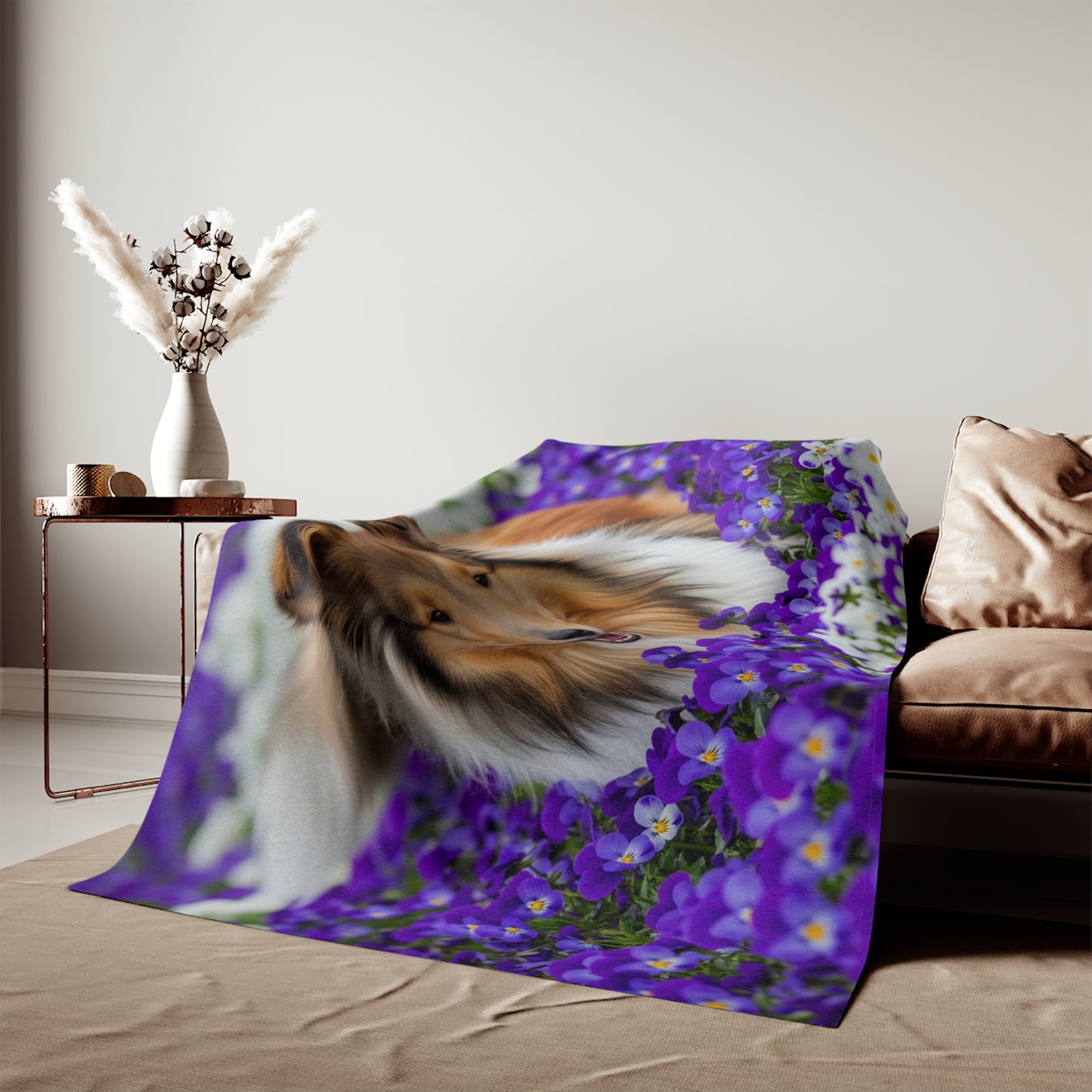 Collie Sweatshirt Blanket