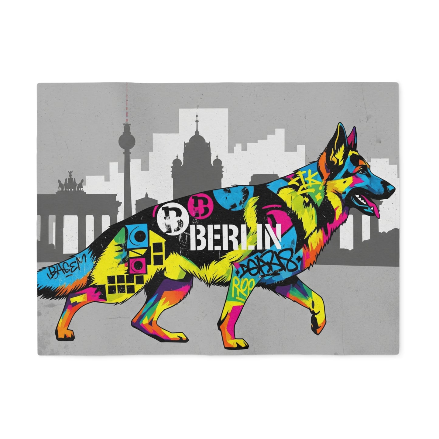 German Shepherd Sweatshirt Blanket
