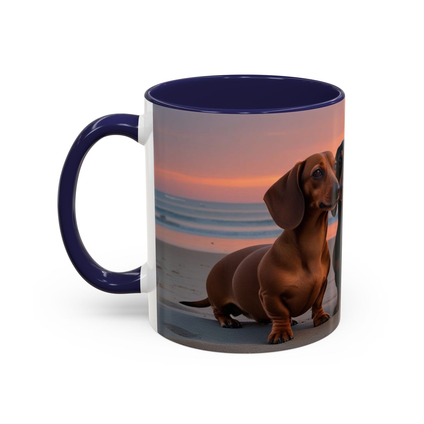Dachshund Love Accent Coffee Mug - Perfect Gift for Dog Lovers