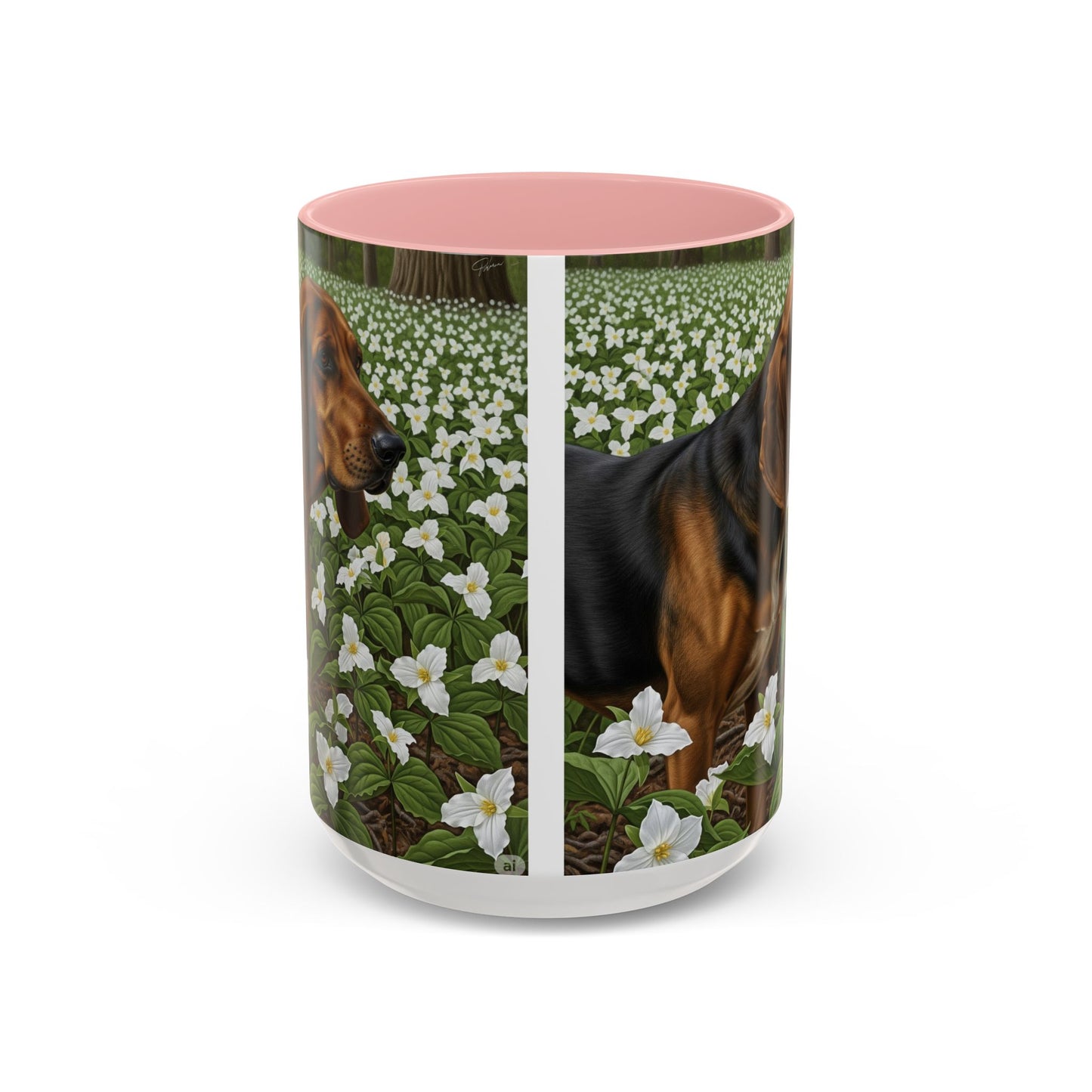 Treeing Walker Coonhound Accent Coffee Mug - Perfect Gift for Dog Lovers