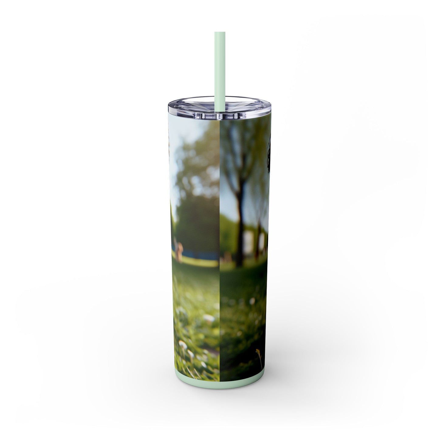 Pumi Skinny Tumbler with Straw, 20oz