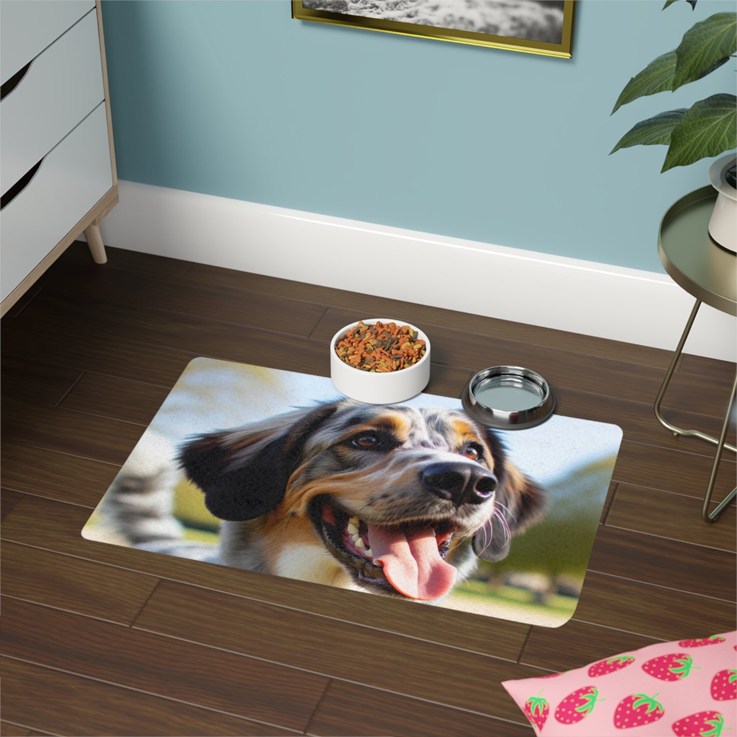 Pet Food Mat (12x18) - Braque Francais Pyrenean