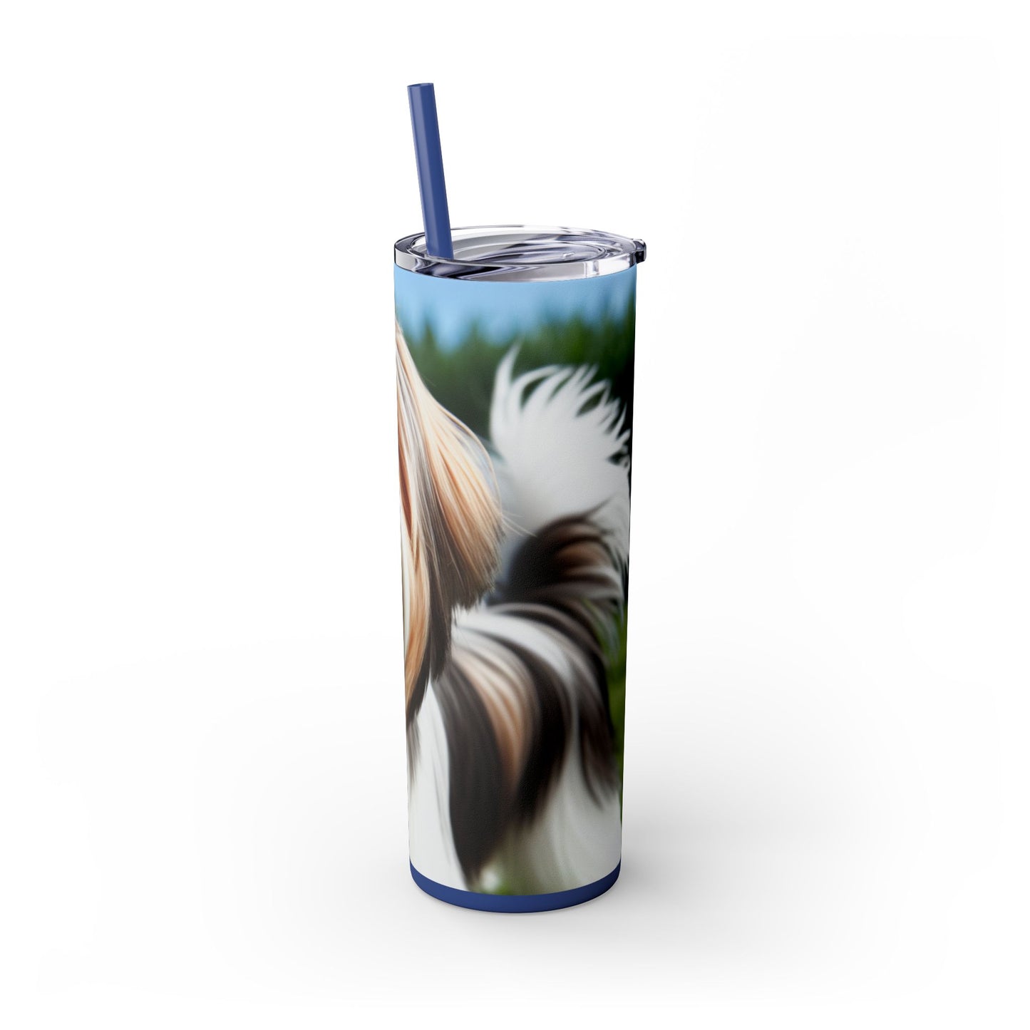 Biewer Terrier Tumbler with Straw, 20oz