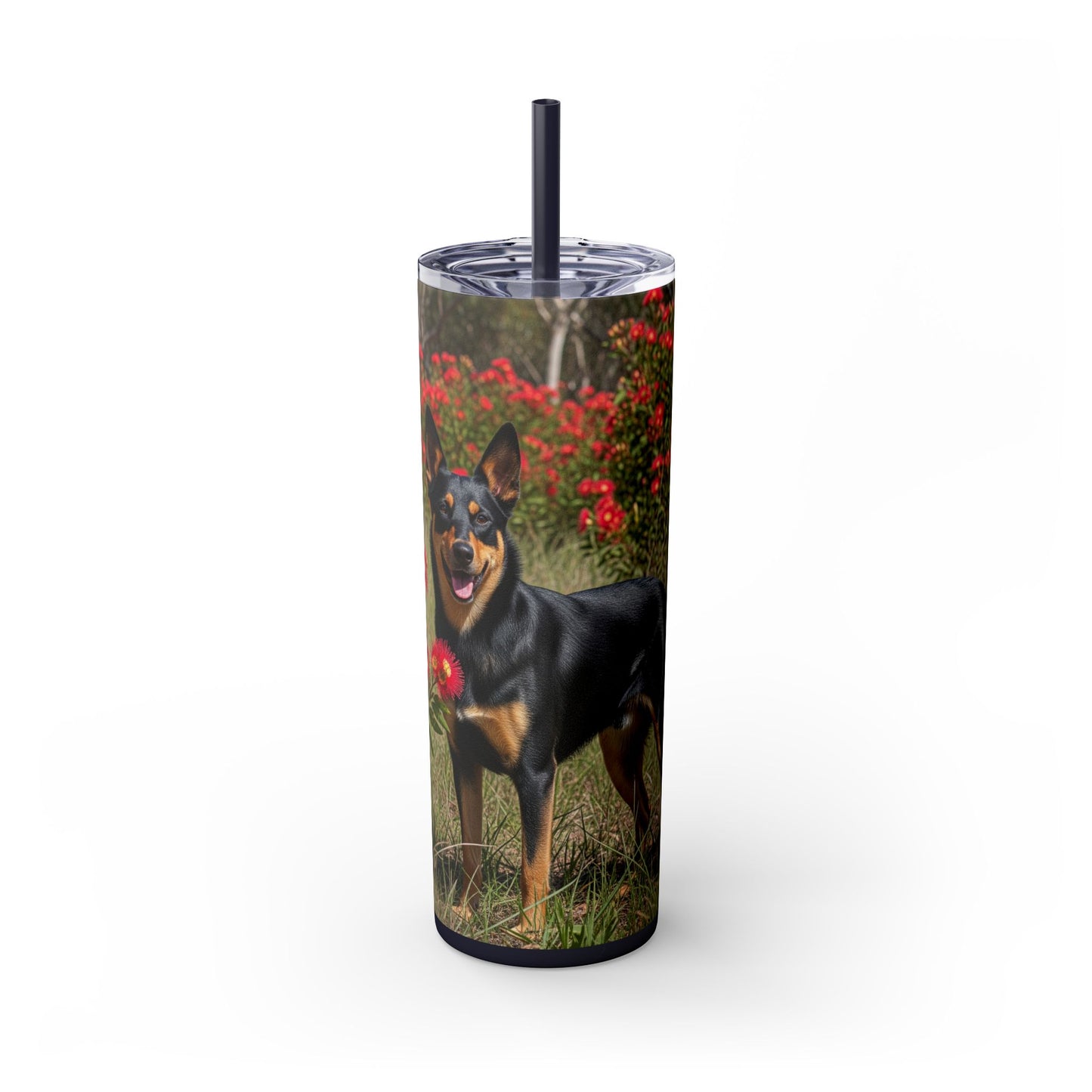 Australian Kelpie Tumbler with Straw, 20oz