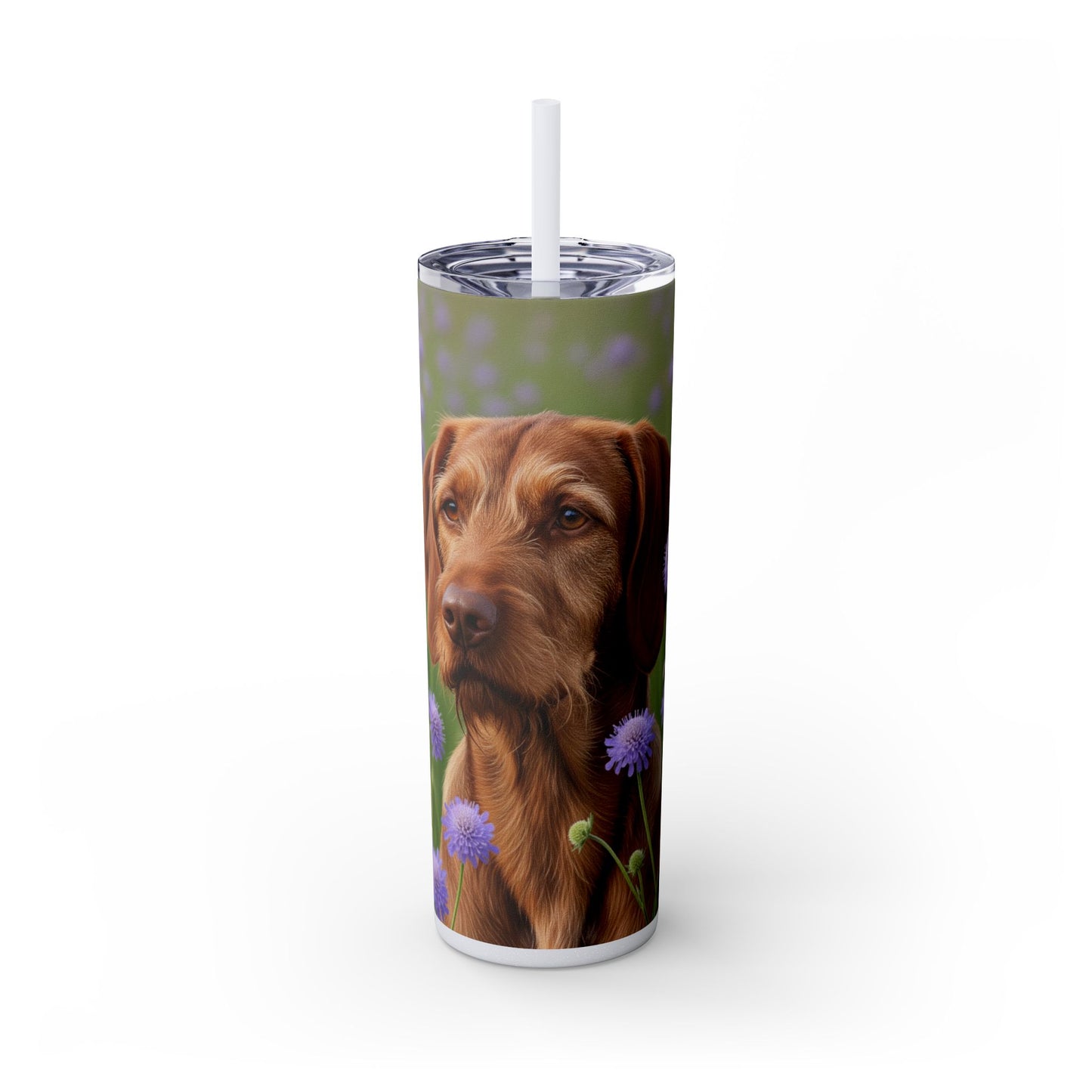 Hungarian Wirehaired Vizsla Tumbler with Straw, 20oz