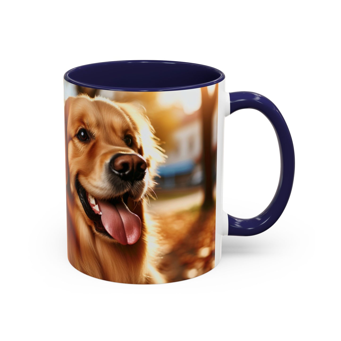Golden Retriever Accent Coffee Mug - Perfect Gift for Dog Lovers