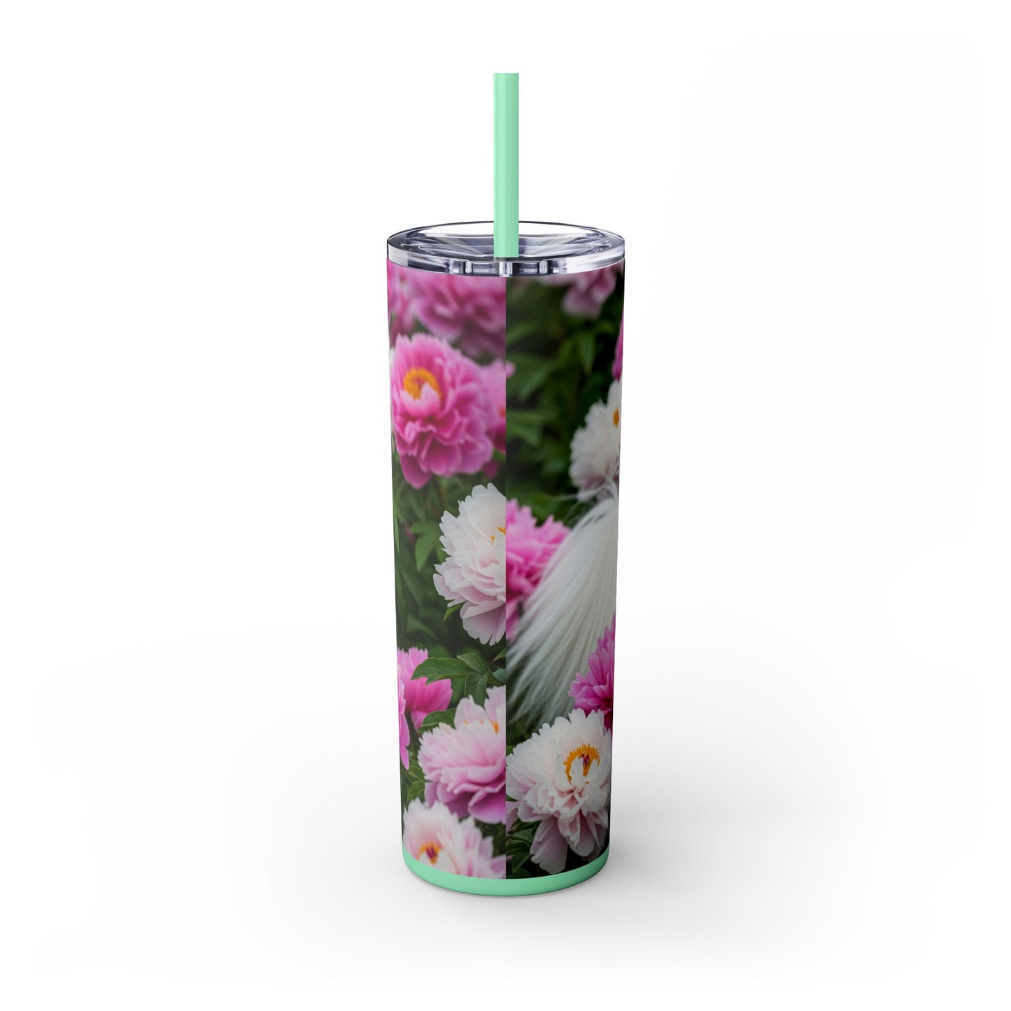Tibetan Spaniel Tumbler with Straw, 20oz