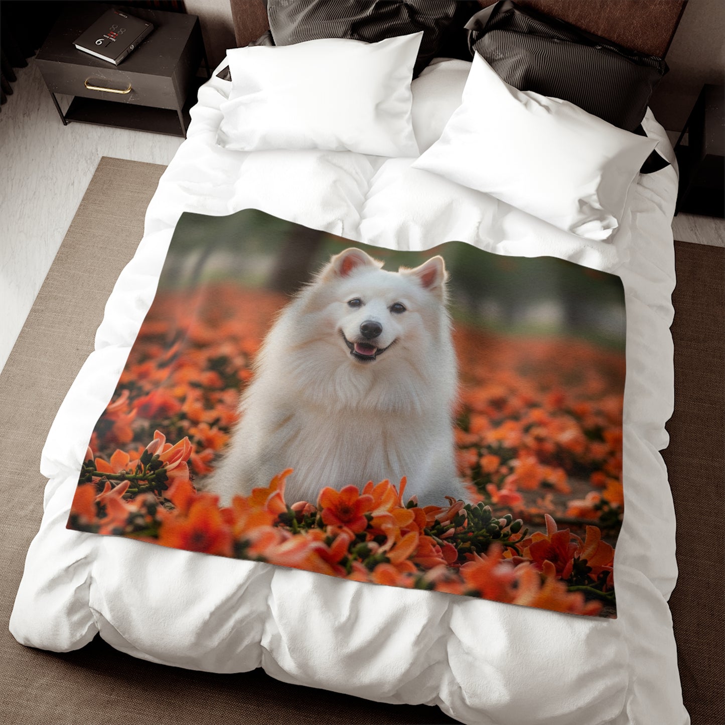 Indian Spitz Sweatshirt Blanket