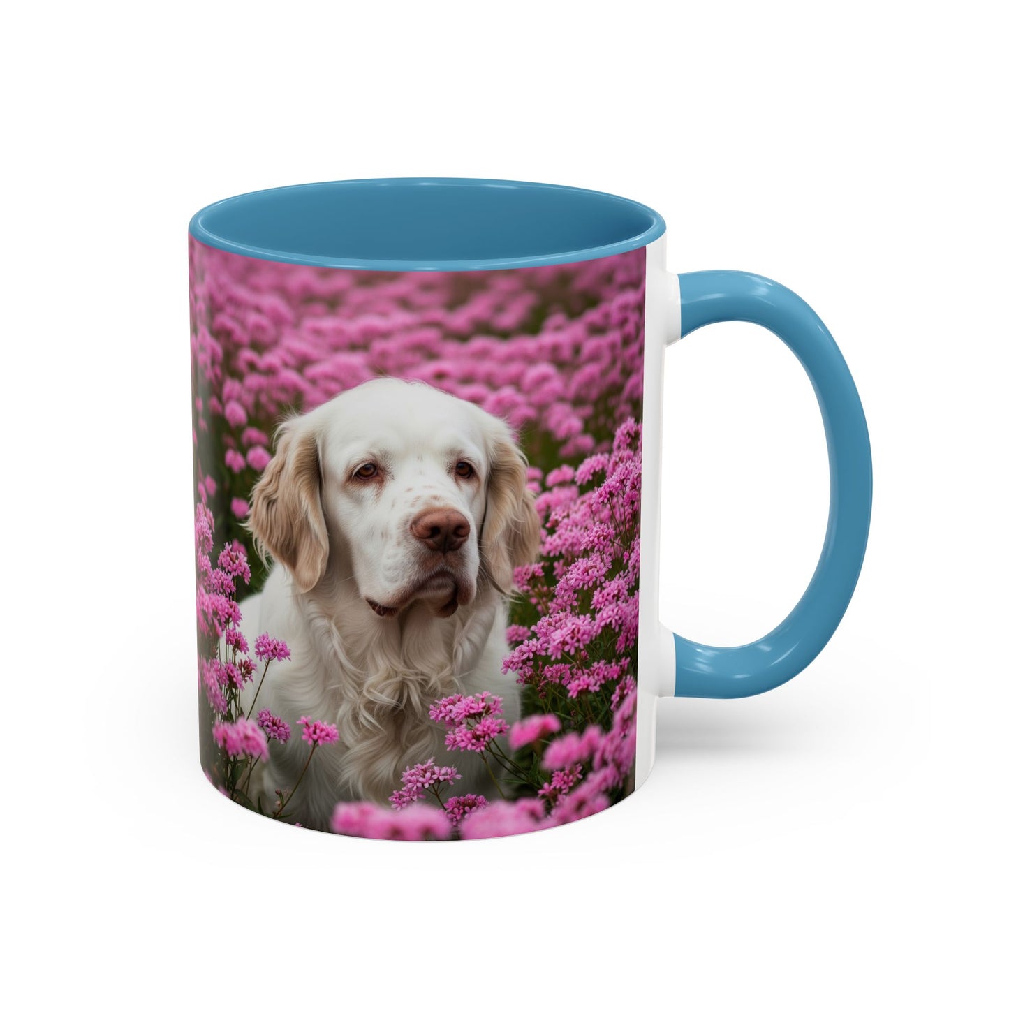 Clumber Spaniel Accent Coffee Mug - Perfect Gift for Dog Lovers