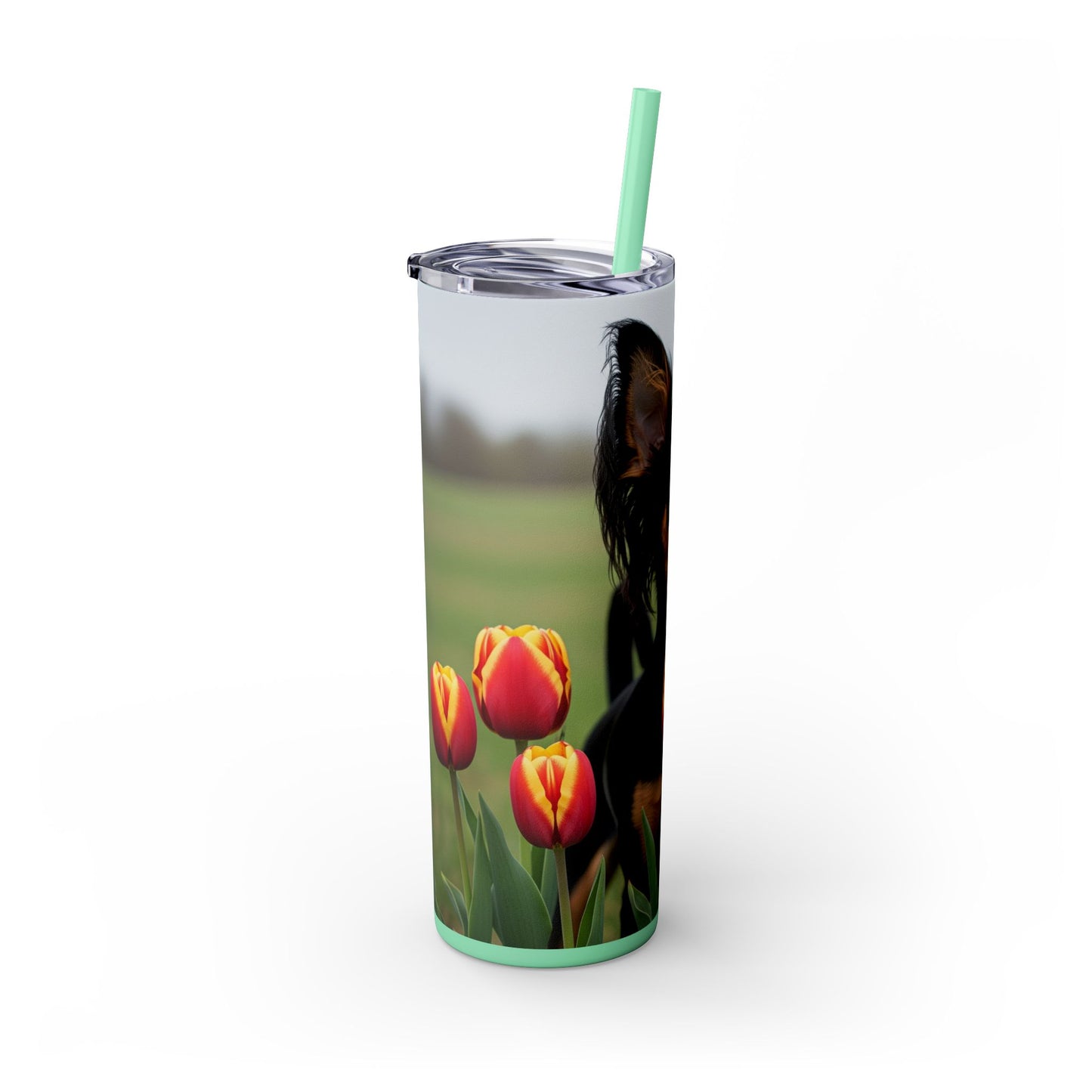 Russian Toy Skinny Tumbler with Straw, 20oz