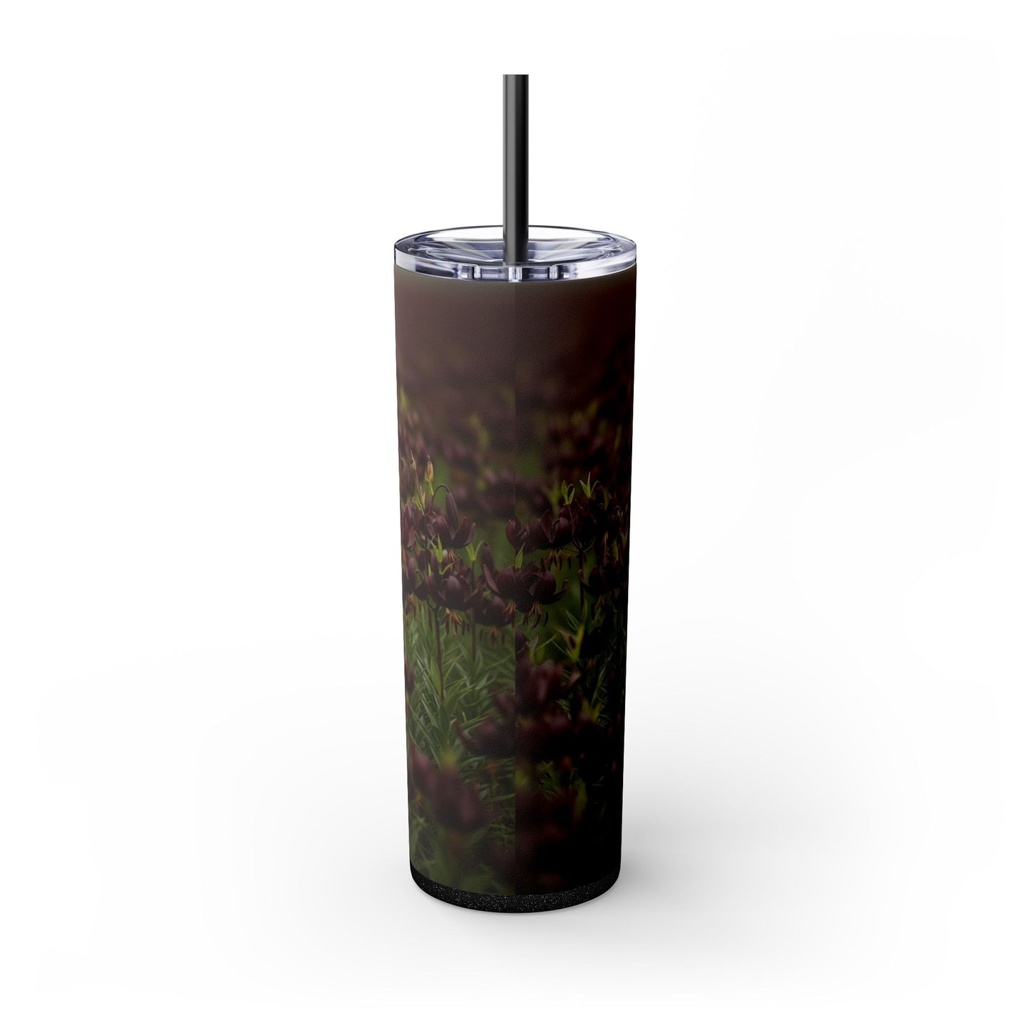 American Eskimo Dog Skinny Tumbler with Straw, 20oz
