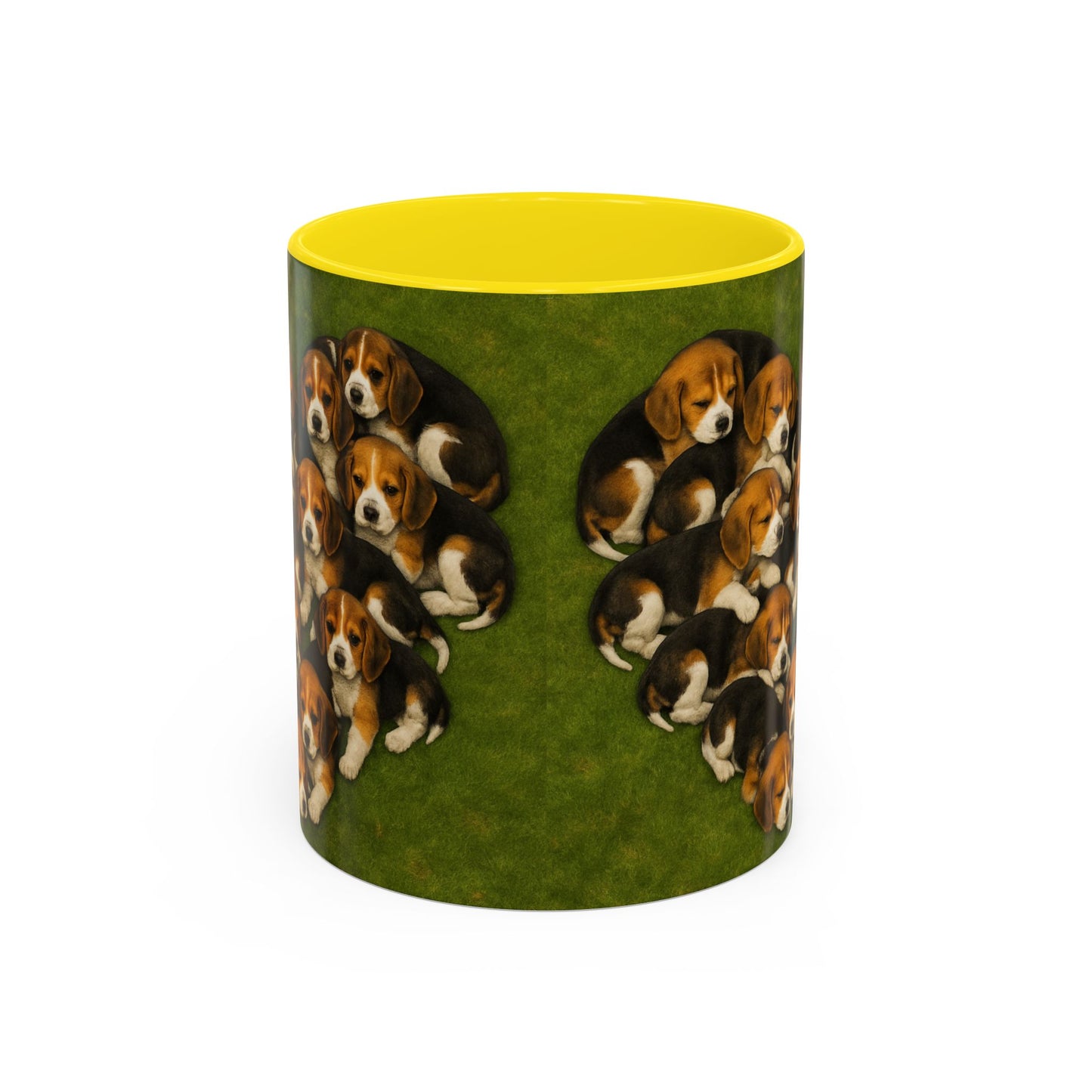 Beagle puppies Accent Coffee Mug - Perfect Gift for Dog Lovers