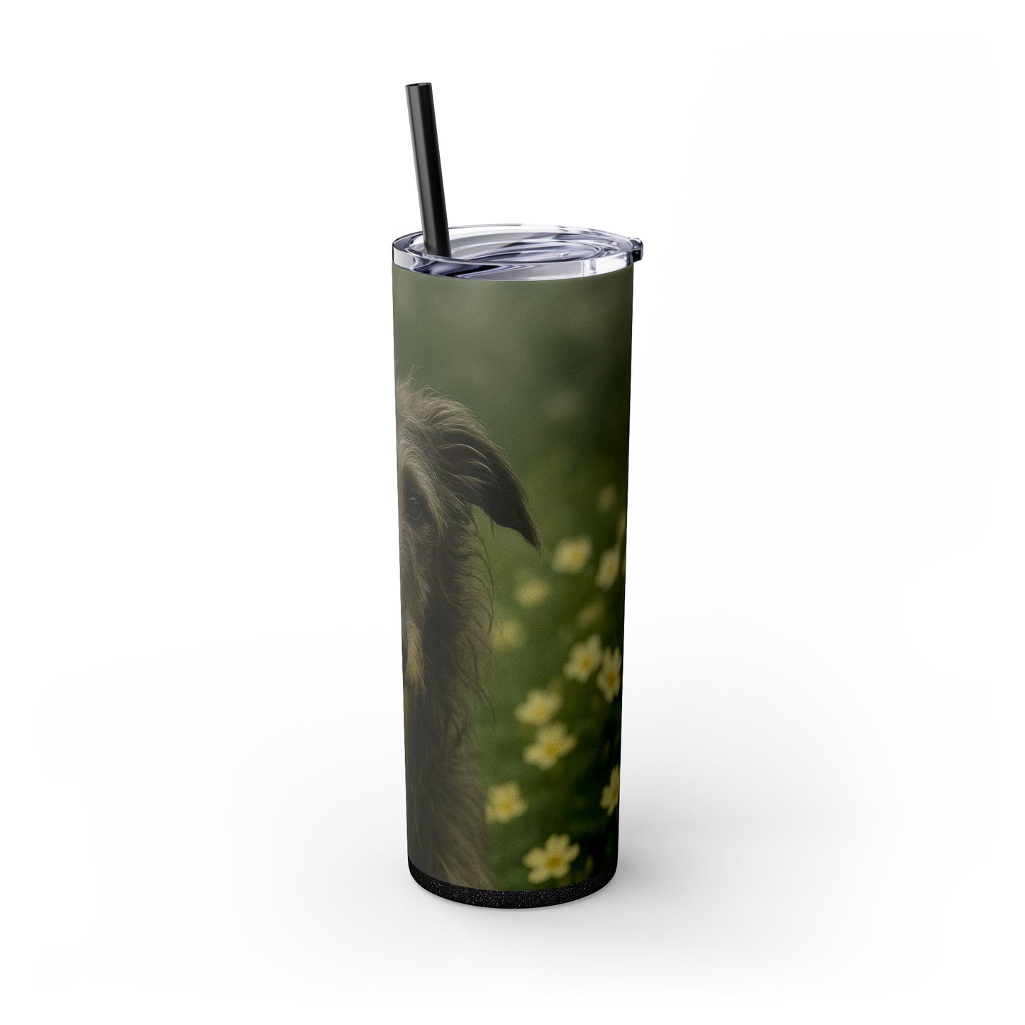 Scottish Deerhound Tumbler with Straw, 20oz
