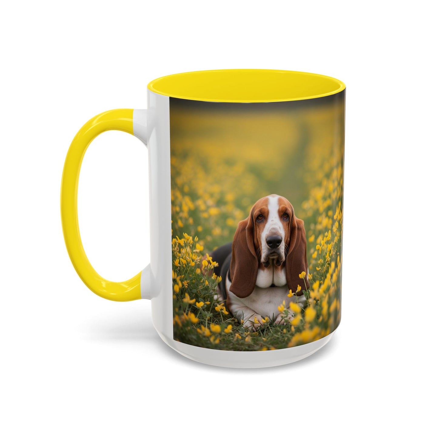 Basset Hound Accent Coffee Mug - Perfect Gift for Dog Lovers