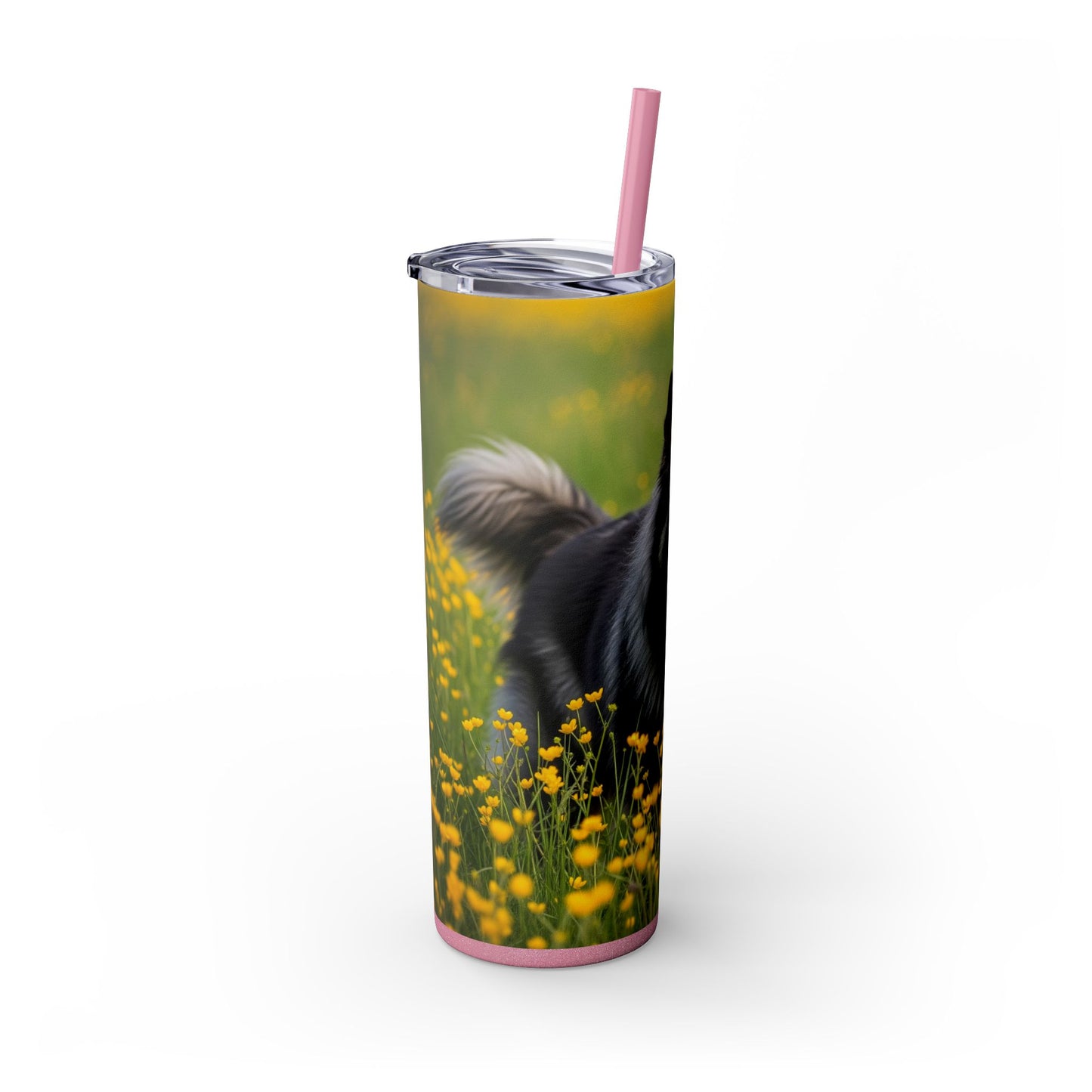 Belgian Sheepdog Tumbler with Straw, 20oz