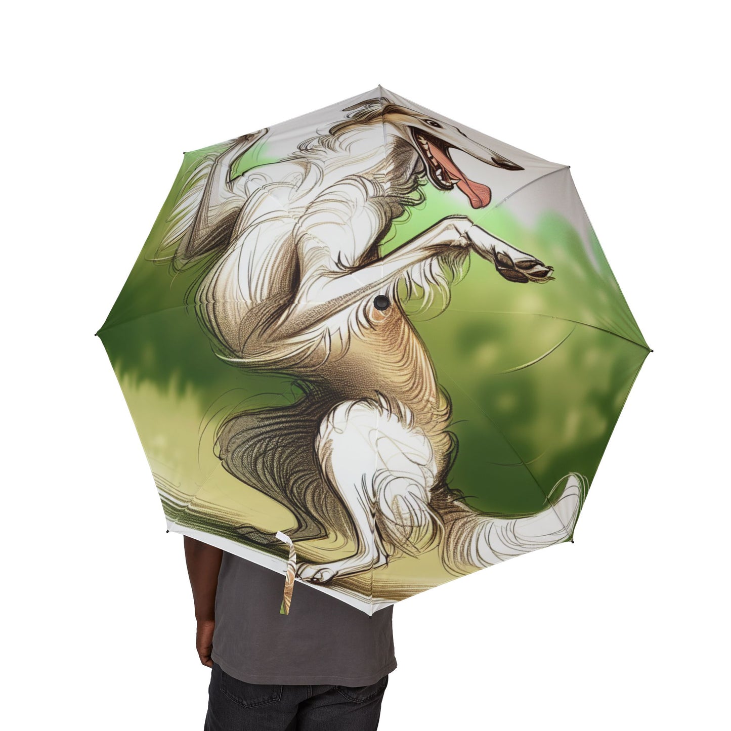 Borzoi Semi-Automatic Foldable Umbrella