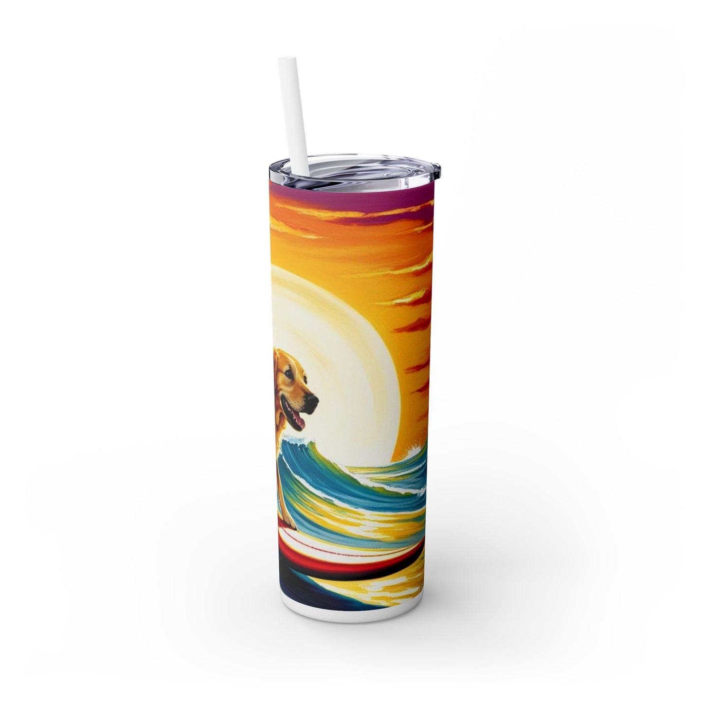 Surf Dogs Tumbler with Straw, 20oz