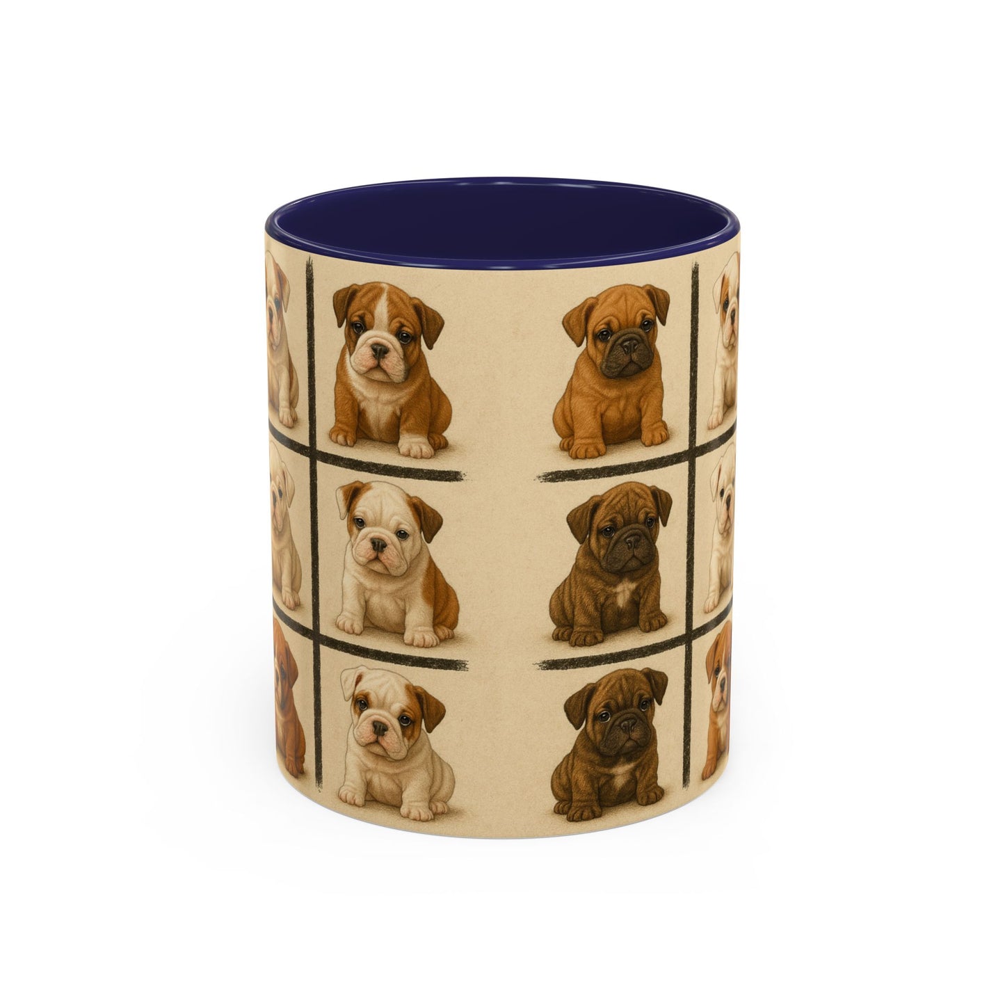 Bulldog puppies Accent Coffee Mug - Perfect Gift for Dog Lovers