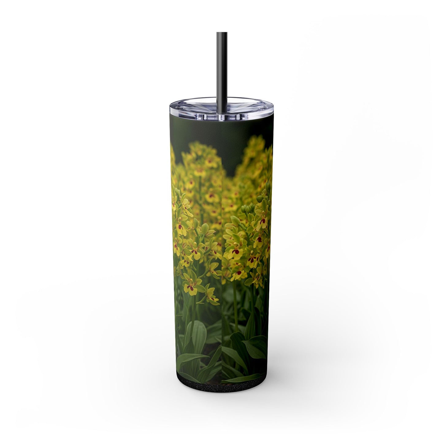 Basenji Skinny Tumbler with Straw, 20oz