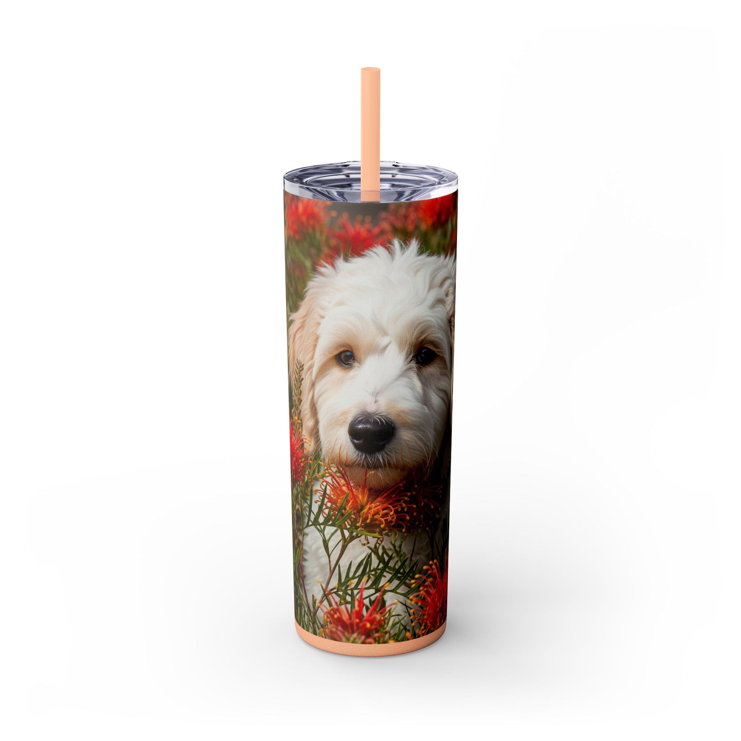 Labradoodle Tumbler with Straw, 20oz