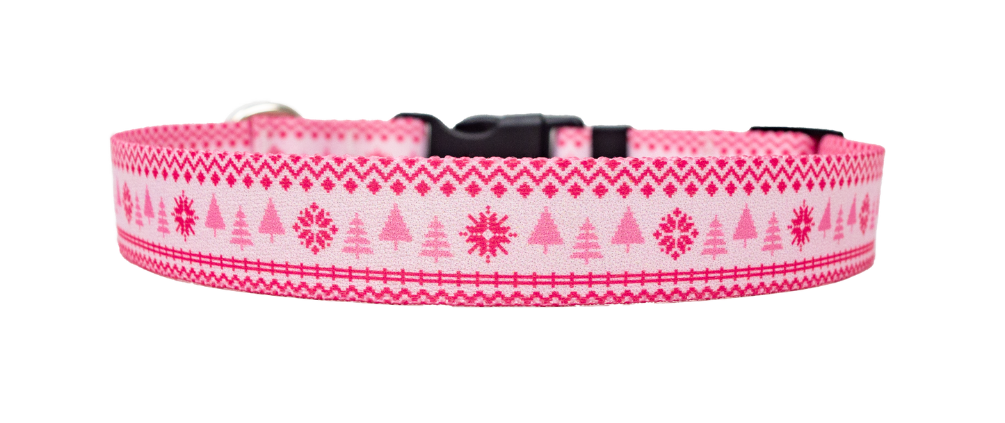 Collier pour chien rose clair nordique