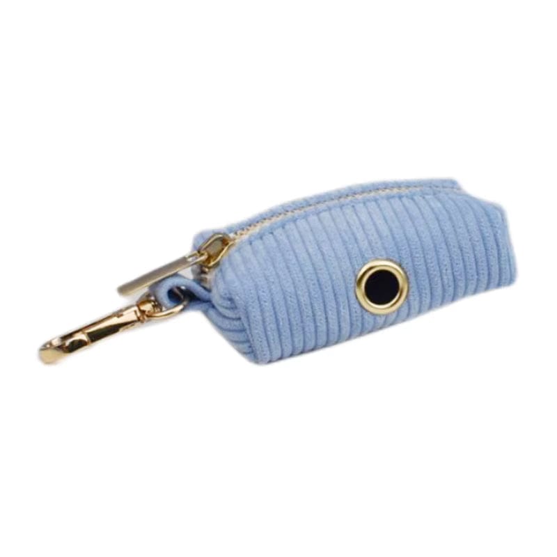 Ensemble classique personnalisé en velours côtelé bleu