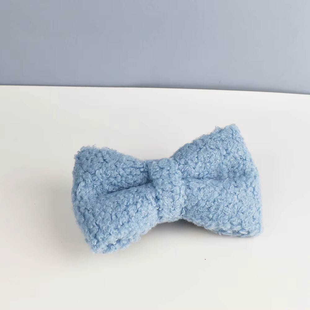 Ensemble classique personnalisé en velours ours bleu