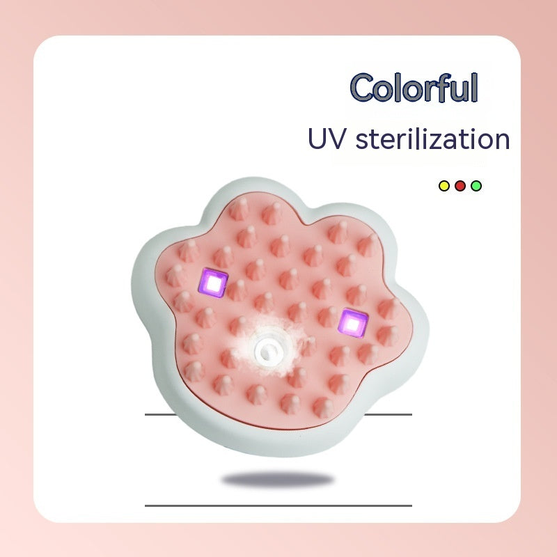 Peine de masaje con vapor para el cuidado de mascotas