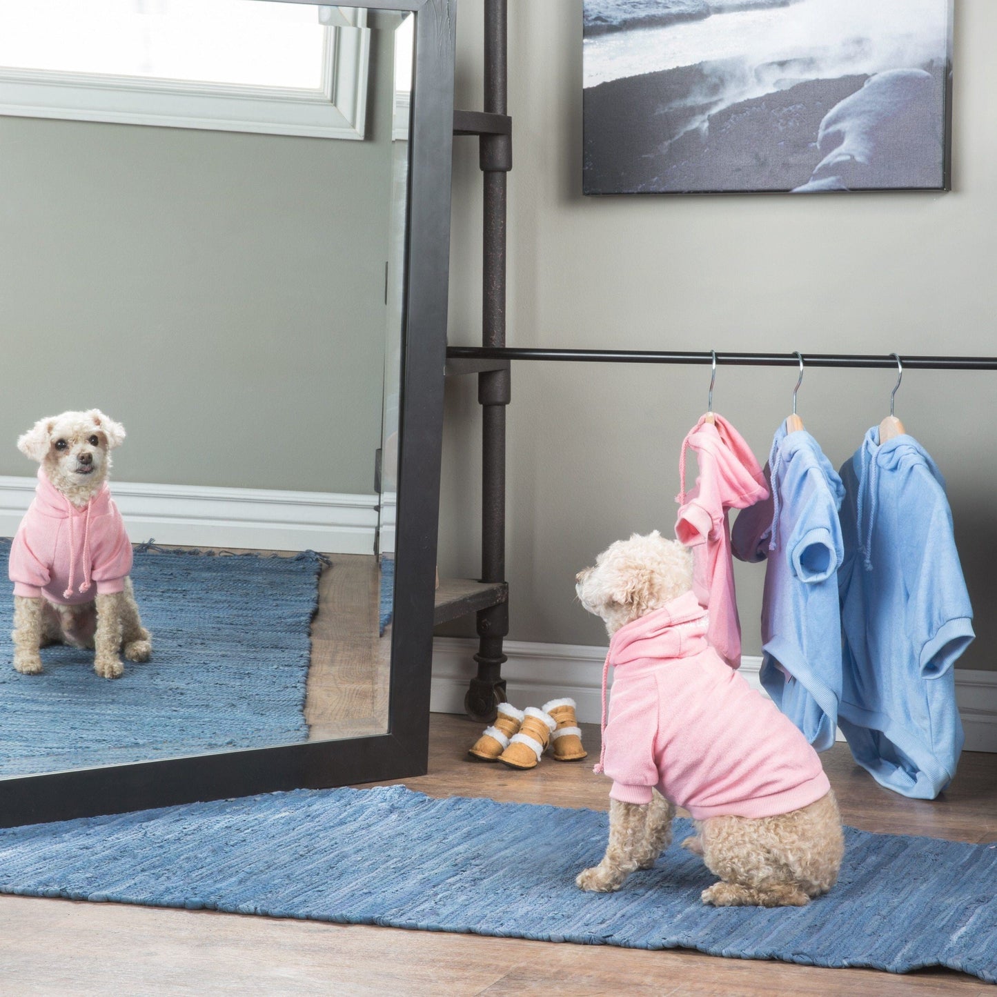 Pet Life ® French Terry Ultra-Soft Quick-Drying Hooded Dog Sweater