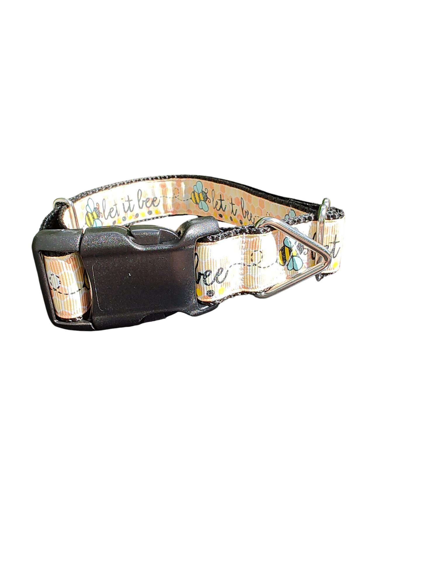 Collar de nailon para perros Let It Bee