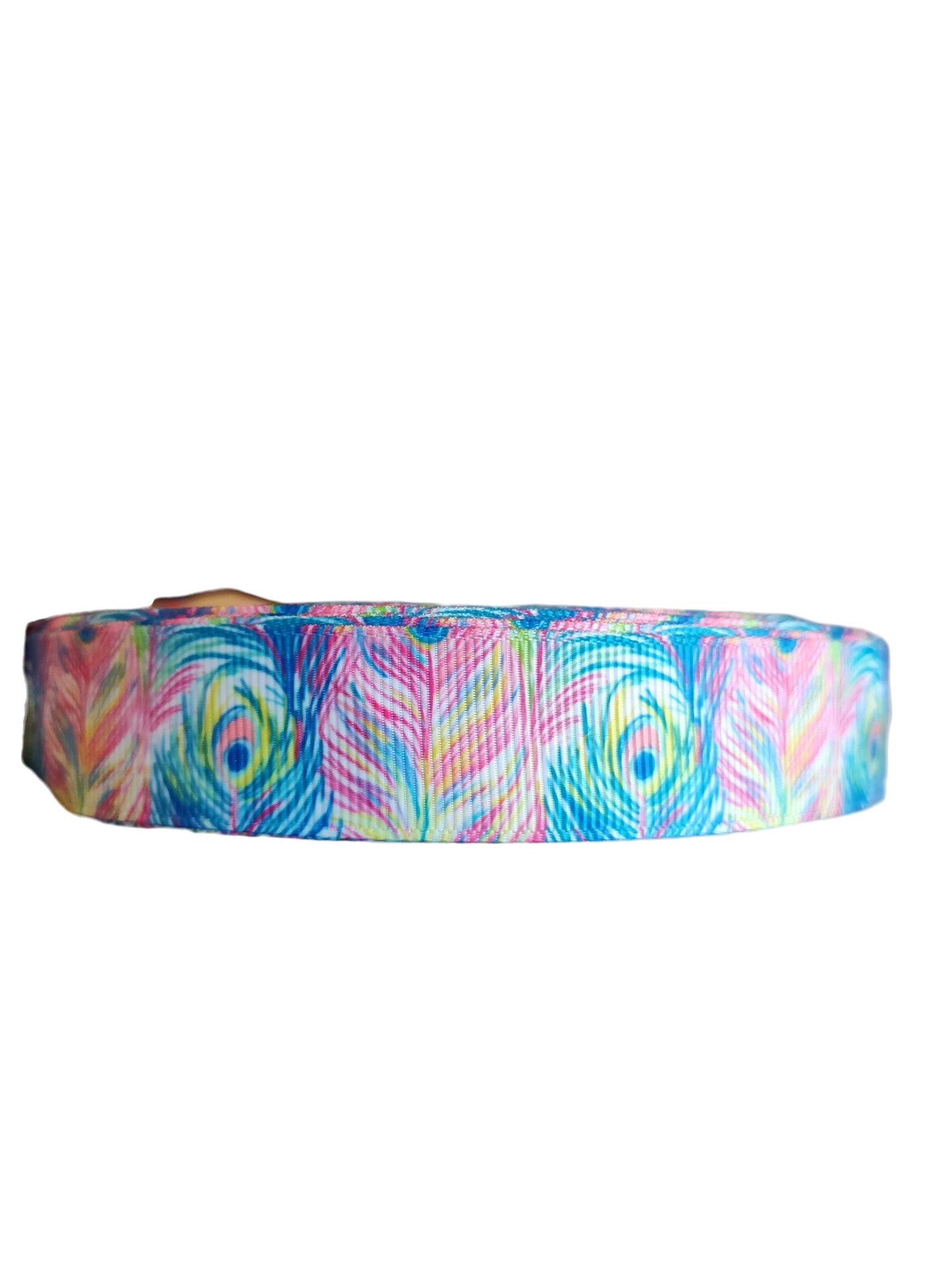 Collier pour chien en nylon à plumes pastel