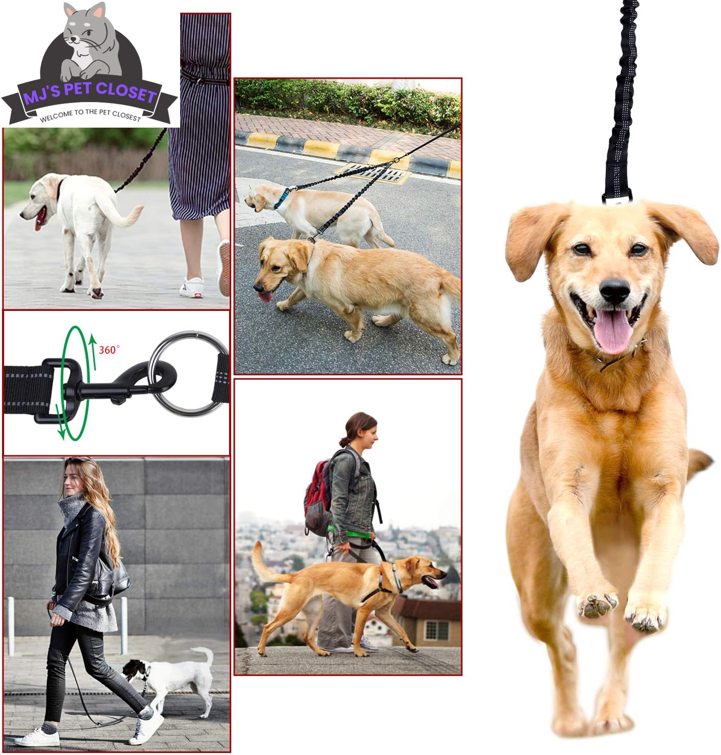 ¡Pasea a tus perros con estilo! 🐾✨ Descubre nuestra correa doble giratoria de 360°: ¡sin enredos y máxima comodidad! ¡Perfecta para dos cachorros de hasta 90 kg! 🐶❤️