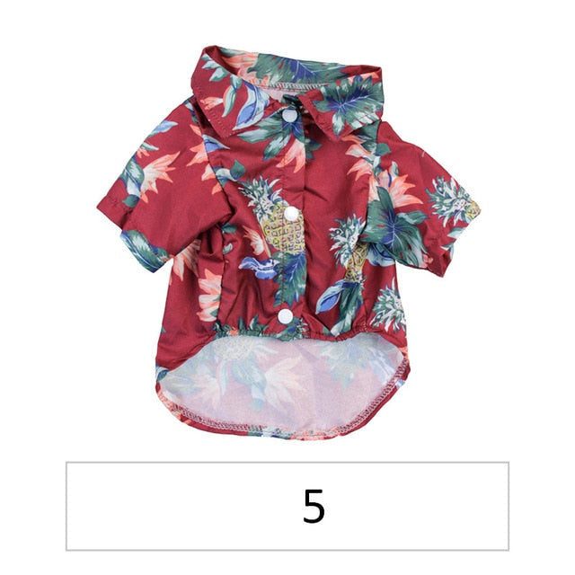 Camisas hawaianas para mascotas