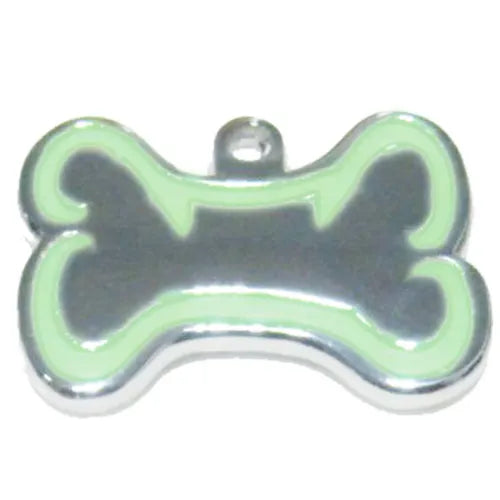 Médaille d'identification pour chien phosphorescente - Avec gravure
