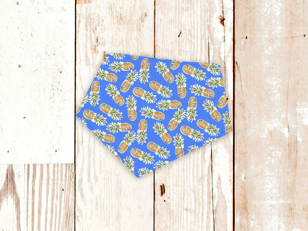 Bandana para perro "Piñas azules"
