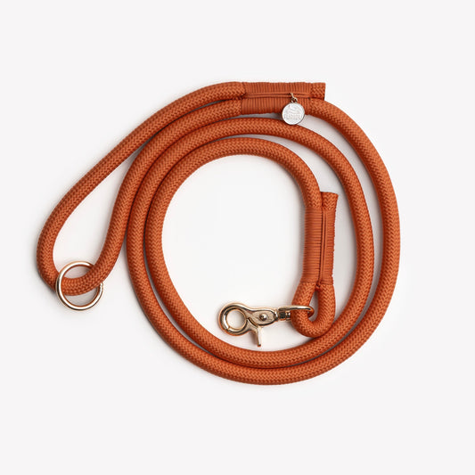 Laisse en corde tressée « Terracotta »