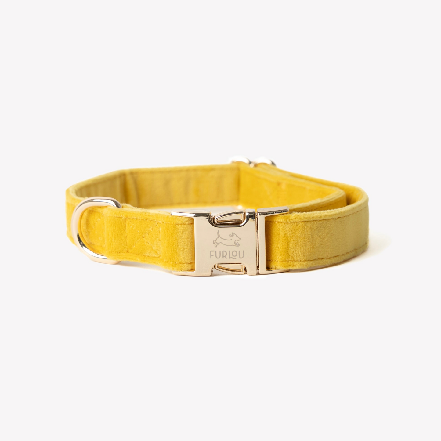 Collier pour chien en velours « jaune »