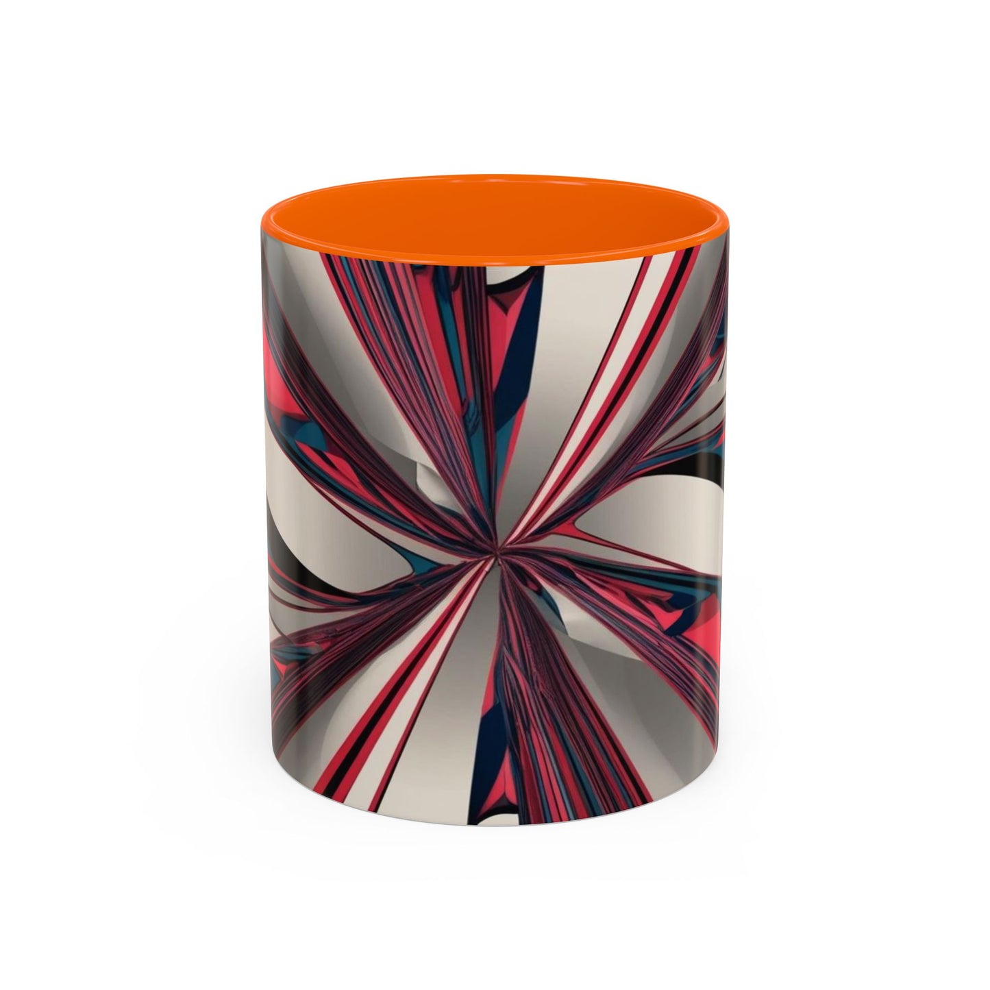 Optical Illusion Accent Mug – Ceramic Coffee Cup