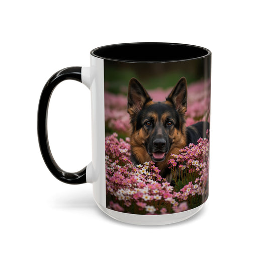 German Shepherd Accent Coffee Mug - Perfect Gift for Dog Lovers