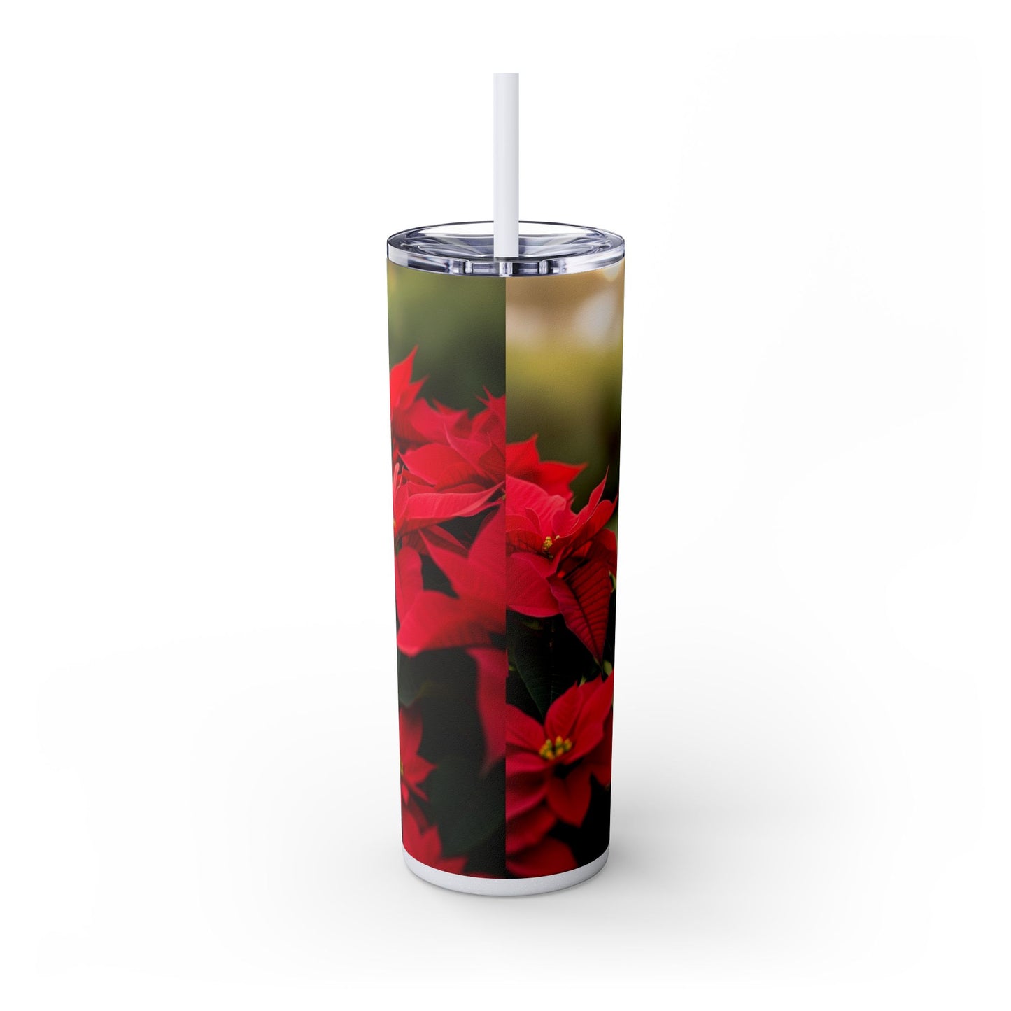 Skinny Tumbler with Straw – 20 oz Stainless Steel Cup