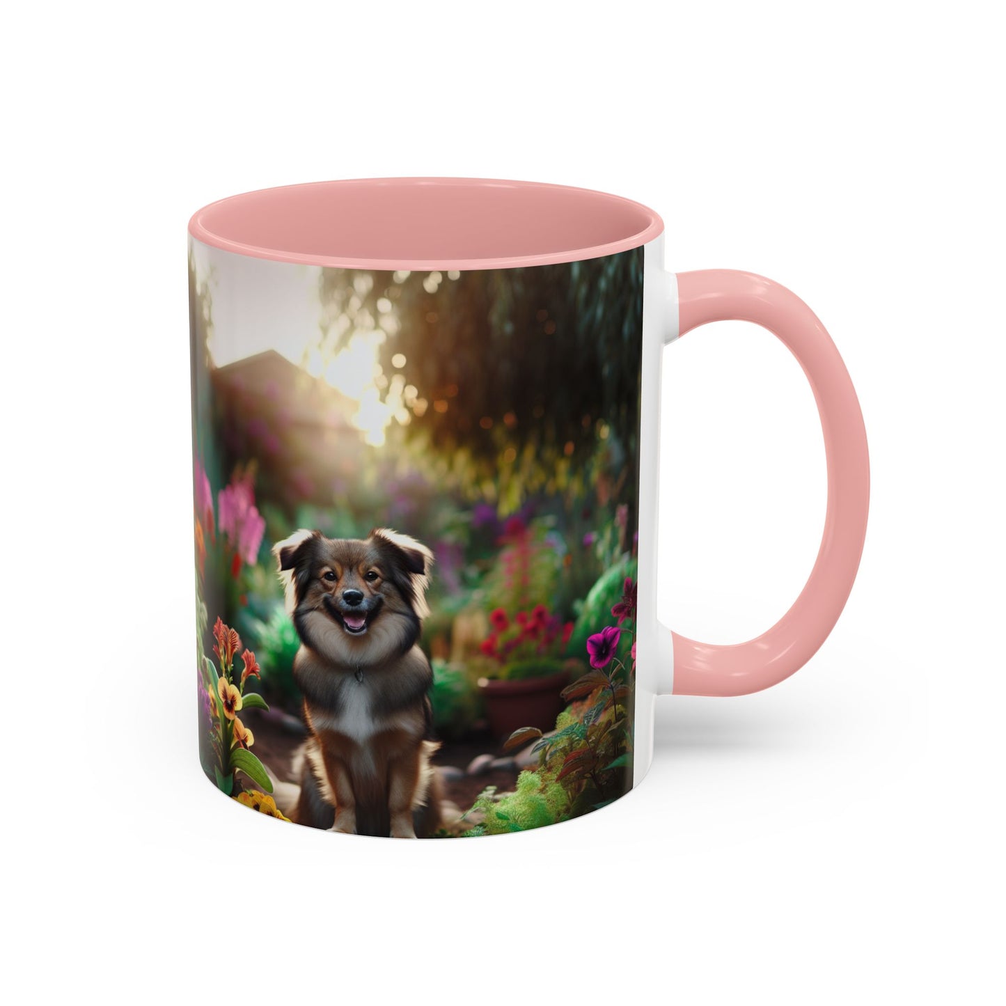 Taza de café con orquídea inca peruana: el regalo perfecto para los amantes de los perros.