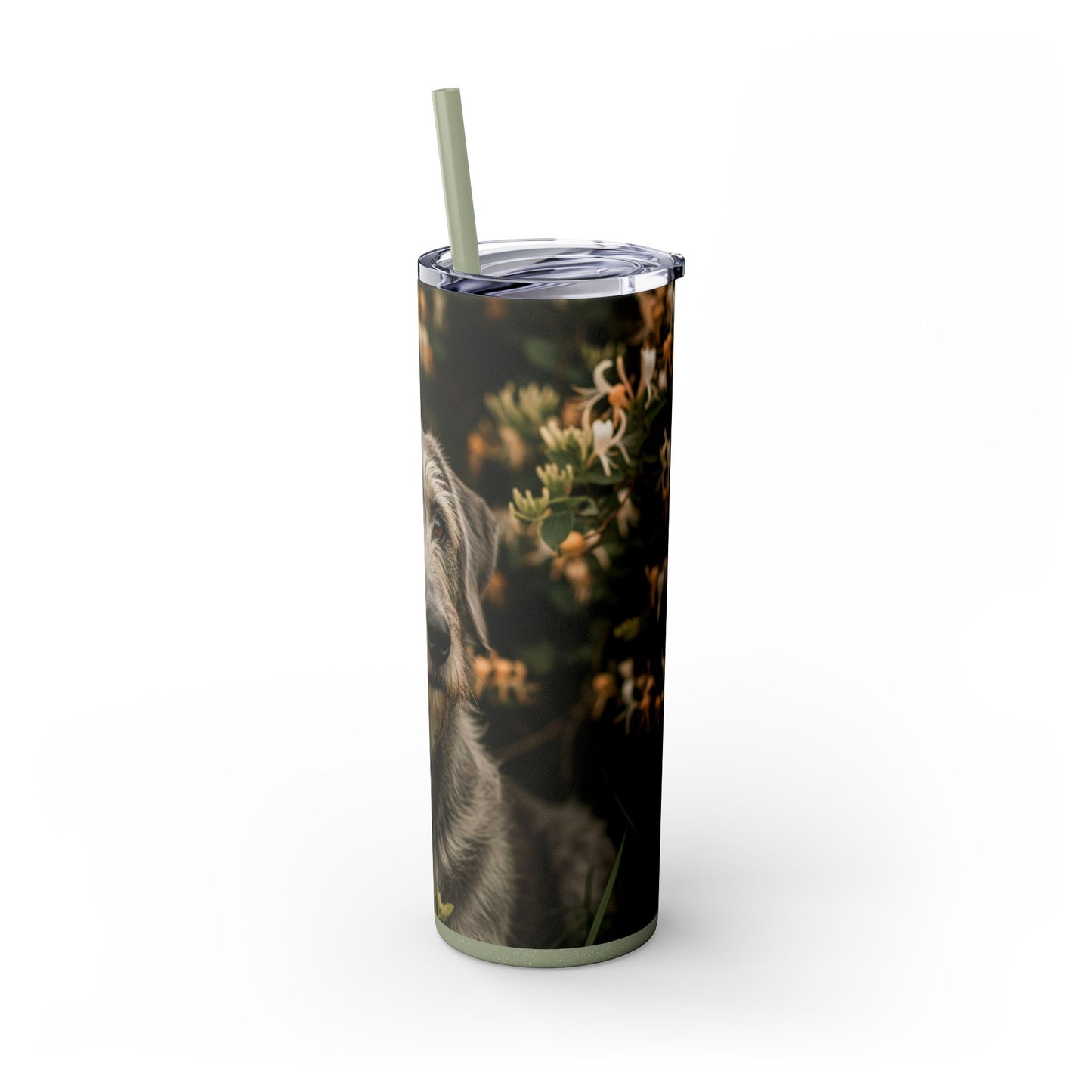 Otterhound Skinny Tumbler with Straw, 20oz